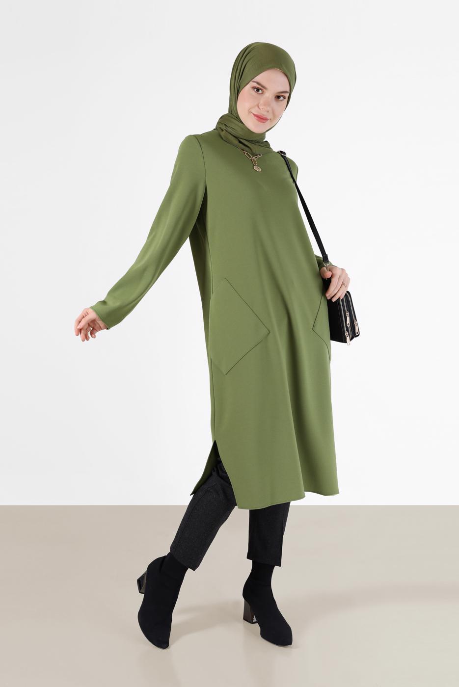 Hijab clothing BLACK ALVİNA SKINNY LEG TROUSERS 70302 