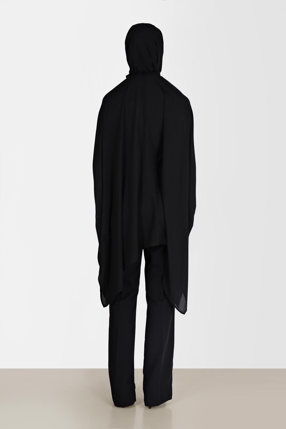 Hijab clothing BLACK ALVİNA CLASSIC CREPE TROUSERS 70306 