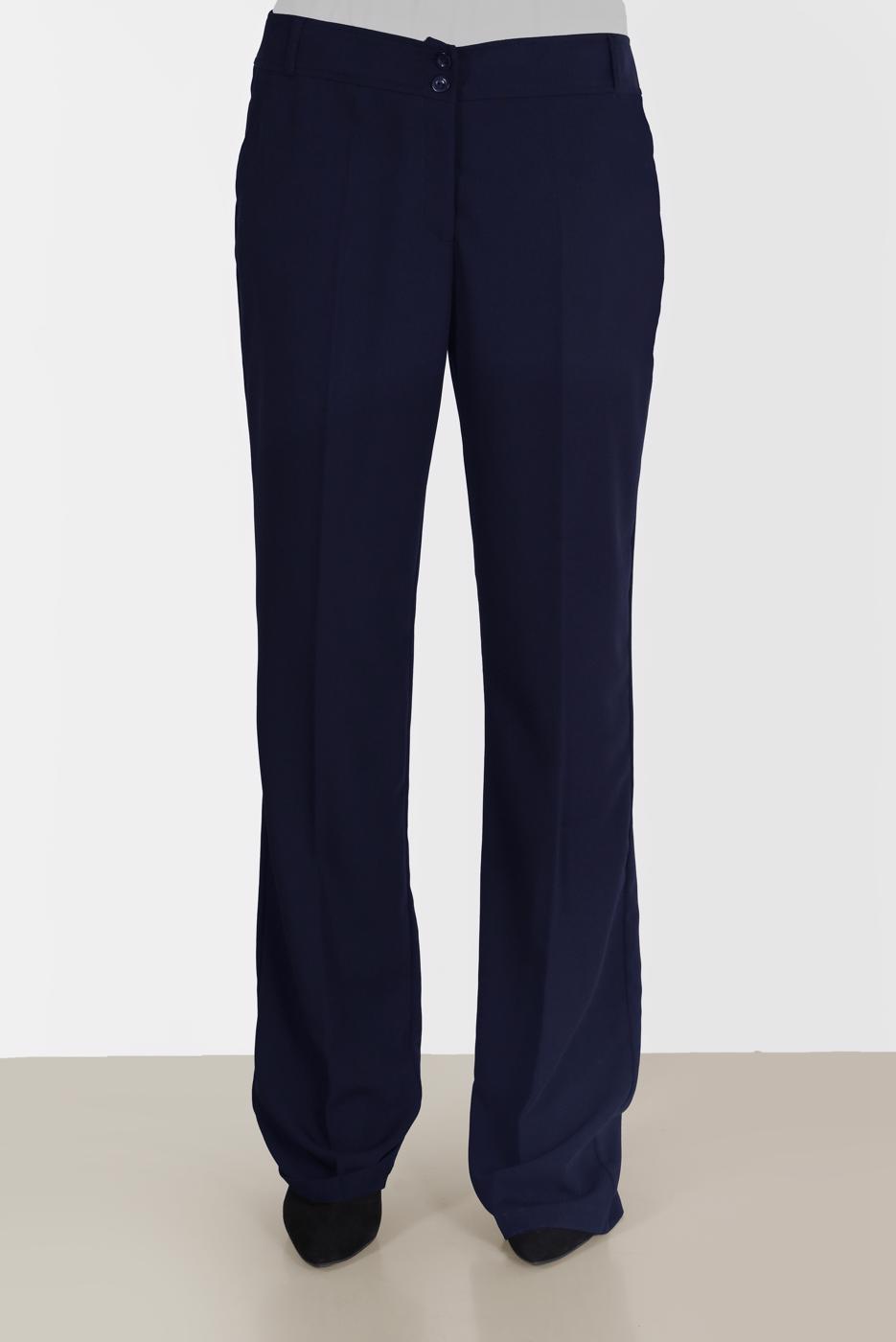 Tesettür giyim LACİVERT ALVİNA KLASİK KREP PANTOLON 70306