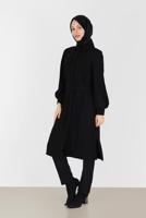 Vêtements hijab NOIR PANTALON COUPE DROITE ALVİNA 70313