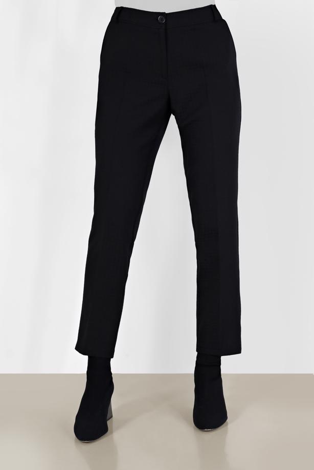 Tesettür giyim SİYAH ALVİNA DÜZ KESİM PANTOLON 70313   - TRENDTESETTÜR