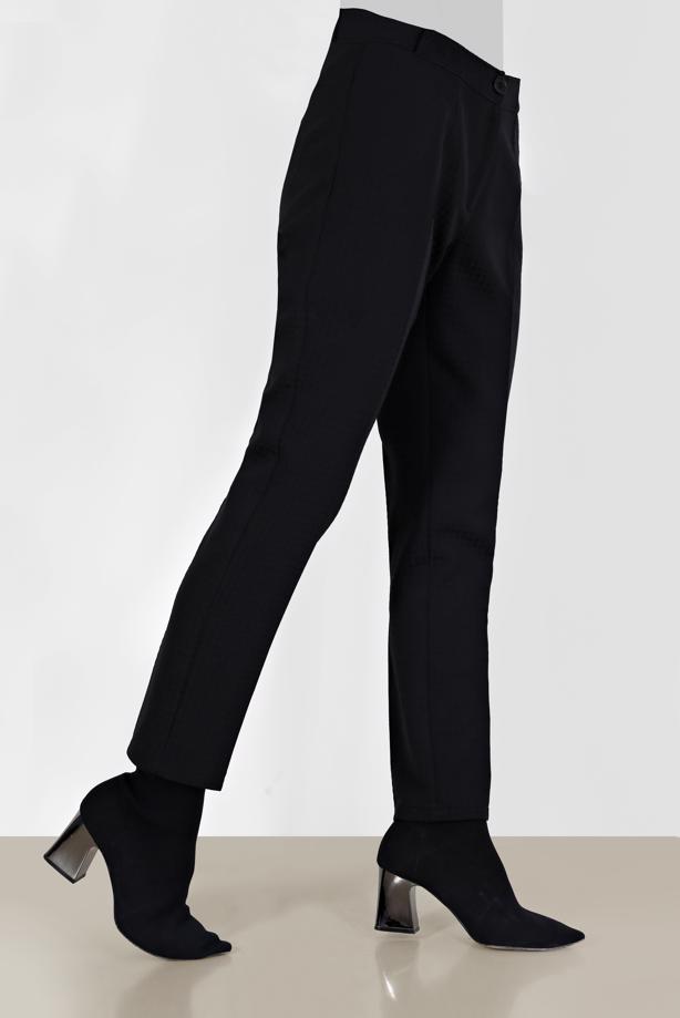 Tesettür giyim SİYAH ALVİNA DÜZ KESİM PANTOLON 70313   - TRENDTESETTÜR