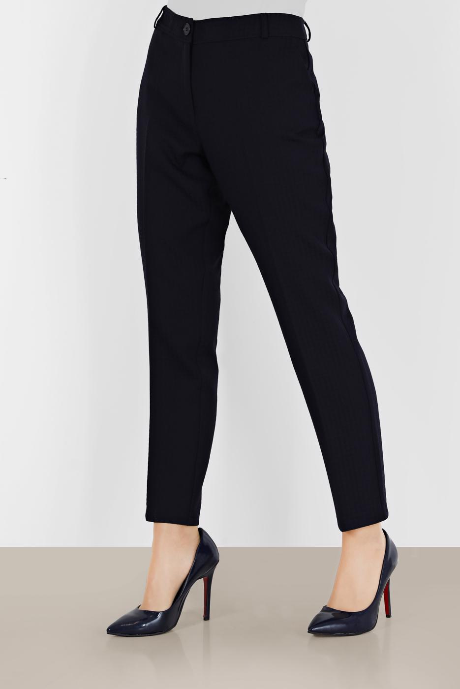 Vêtements hijab BLEU MARINE PANTALON COUPE DROITE ALVİNA 70313