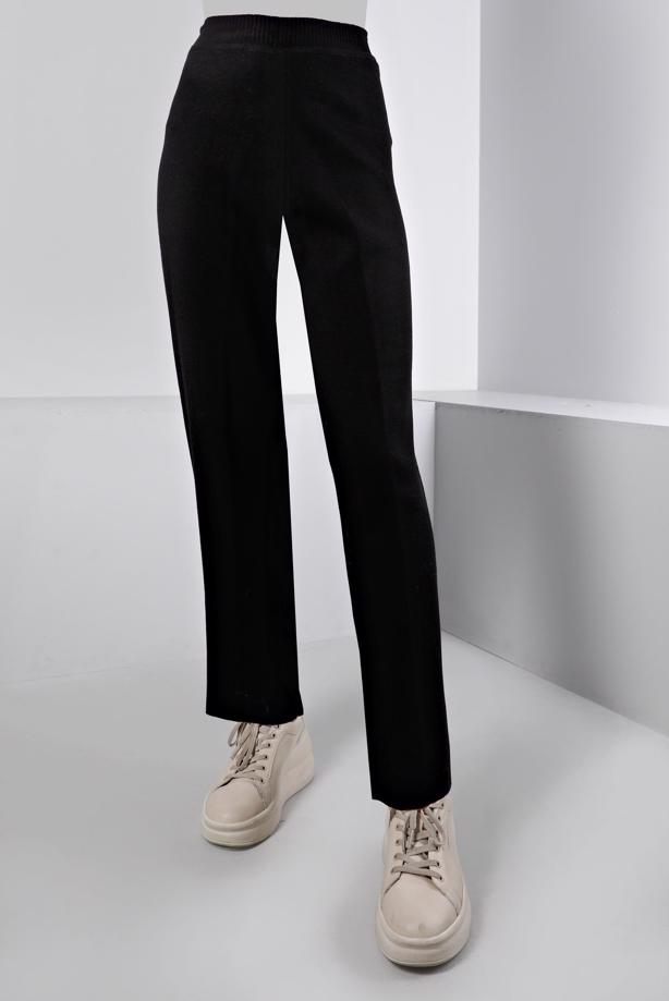 Tesettür giyim SİYAH ALVİNA TRİKO PANTOLON T 70430 - TRENDTESETTÜR