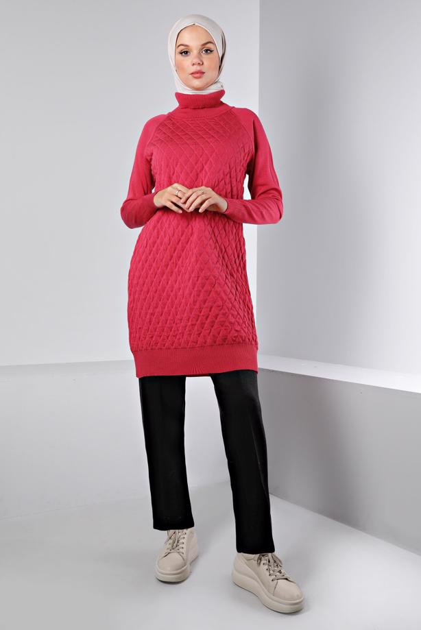 Tesettür giyim SİYAH ALVİNA TRİKO PANTOLON T 70430 - TRENDTESETTÜR