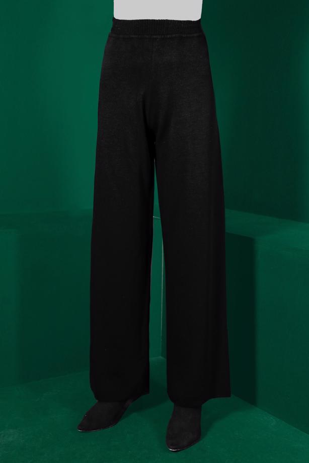 Tesettür giyim SİYAH ALVİNA TRİKO PANTOLON T 70431 - TRENDTESETTÜR
