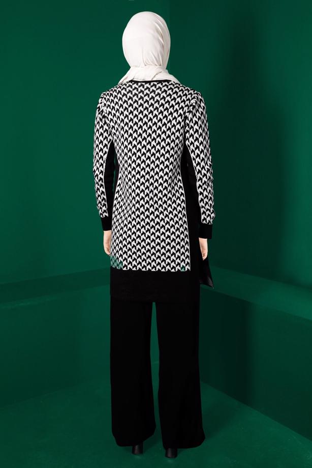 Tesettür giyim SİYAH ALVİNA TRİKO PANTOLON T 70431 - TRENDTESETTÜR