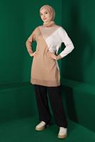 Tesettür giyim SİYAH ALVİNA FİTİLLİ TRİKO PANTOLON T 70432