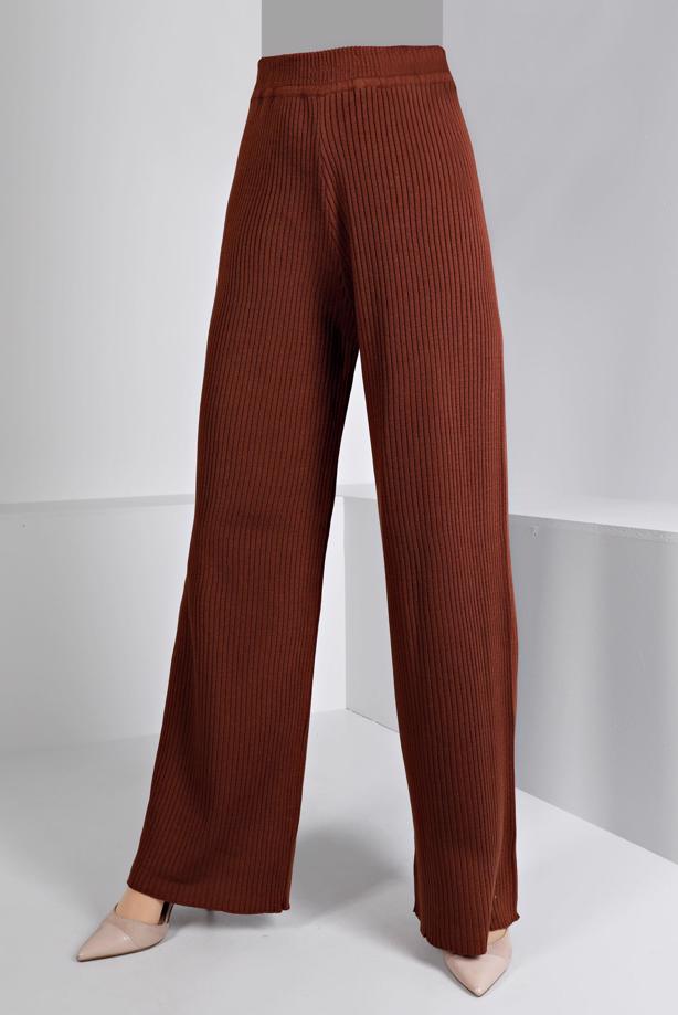 Vêtements hijab BRUN ALVINA PANTALON EN TRICOT T 70432 - TRENDTESETTÜR