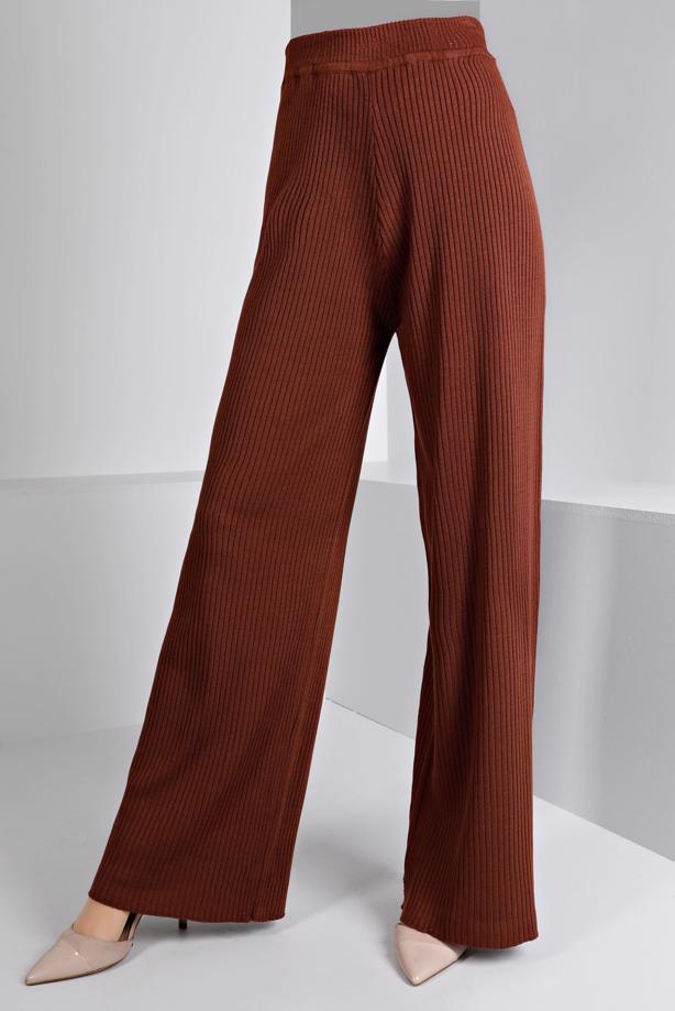 Vêtements hijab BRUN ALVINA PANTALON EN TRICOT T 70432 - TRENDTESETTÜR