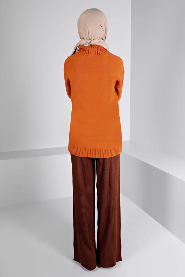 Vêtements hijab BRUN ALVINA PANTALON EN TRICOT T 70432 - TRENDTESETTÜR