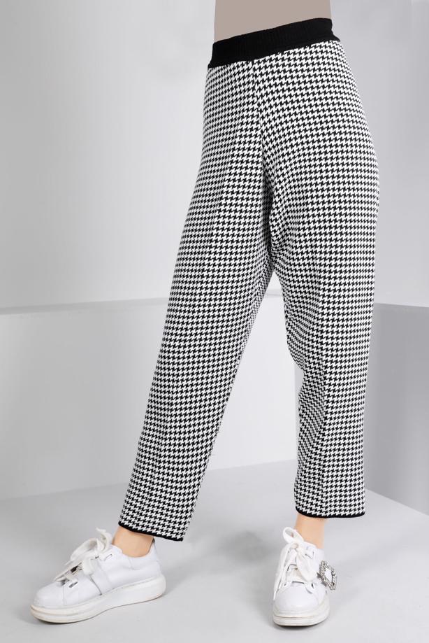 Tesettür giyim SİYAH ALVİNA TRİKO PANTOLON T 70433 - TRENDTESETTÜR