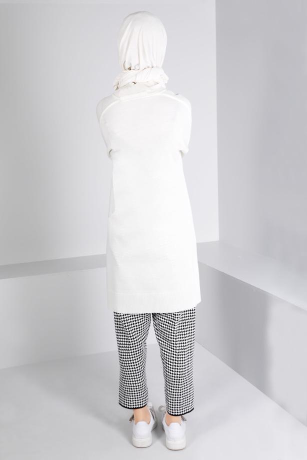 Tesettür giyim SİYAH ALVİNA TRİKO PANTOLON T 70433 - TRENDTESETTÜR