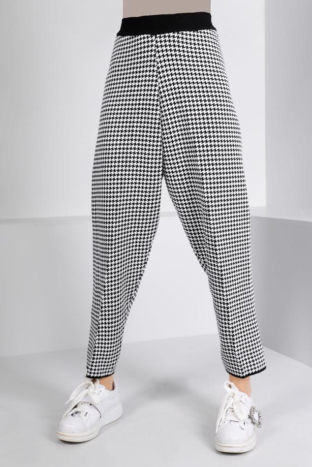 Tesettür giyim SİYAH ALVİNA TRİKO PANTOLON T 70433 - TRENDTESETTÜR