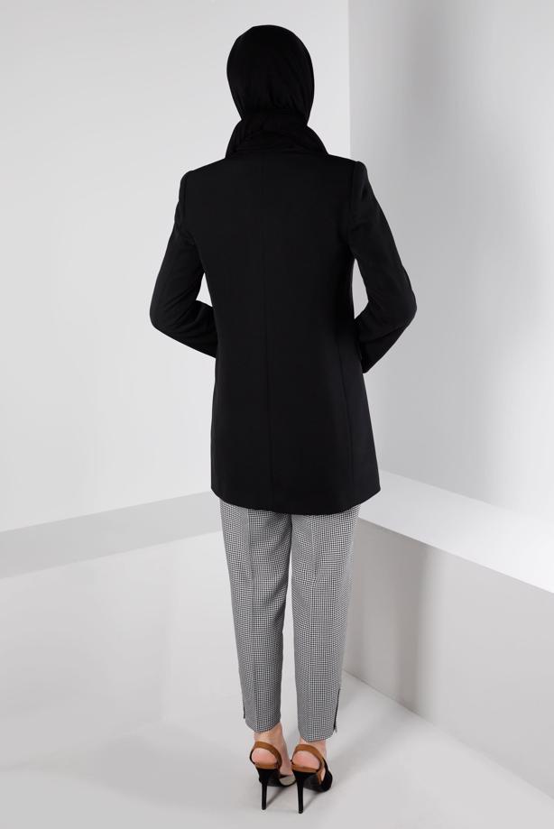 Tesettür giyim  ALVİNA KAZAYAĞI DESENLİ PANTOLON T 70437 - TRENDTESETTÜR