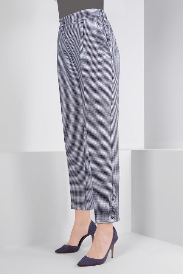 Tesettür giyim  ALVİNA KAZAYAĞI DESENLİ PANTOLON T 70437 - TRENDTESETTÜR