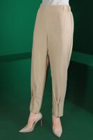 Hijab clothing BEIGE ALVINA PANTS WITH ZIPPER DETAIL T 70438
