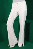 Hijab clothing CREAM ALVİNA SLIT DETAIL TROUSERS 70439