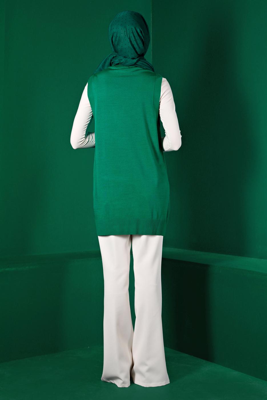 Hijab clothing CREAM ALVİNA SLIT DETAIL TROUSERS 70439