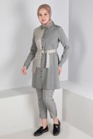 Vêtements hijab NOIR ALVINA PANTALON À MOTIFS À CARREAUX T 70448