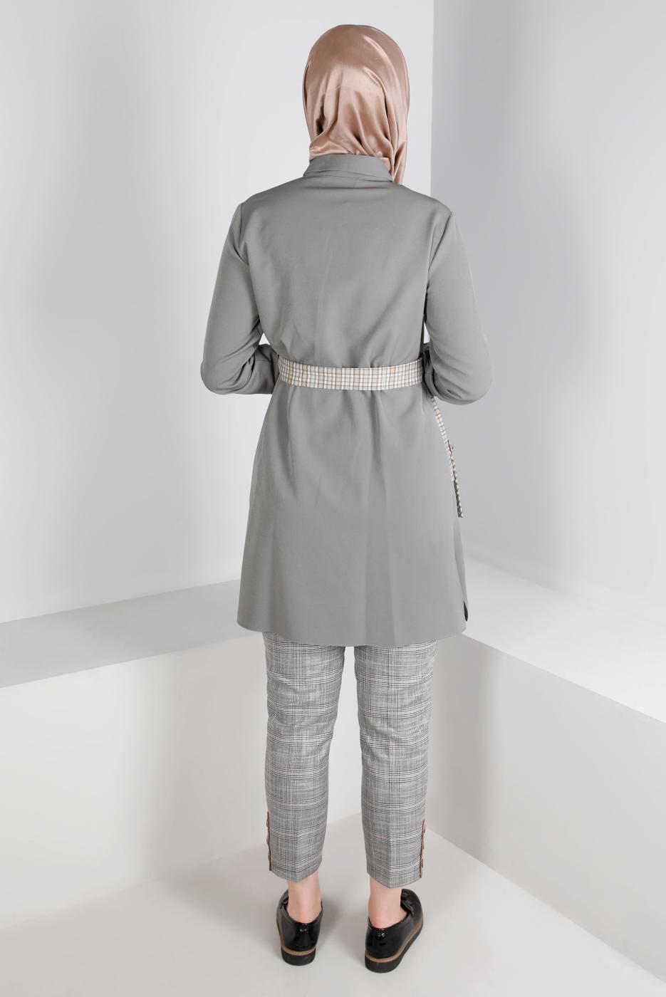 Vêtements hijab NOIR ALVINA PANTALON À MOTIFS À CARREAUX T 70448