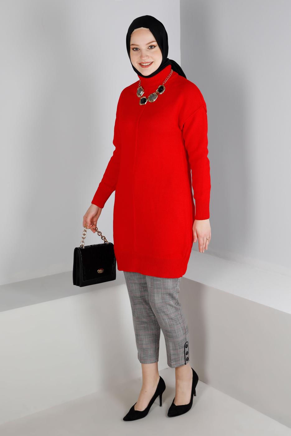 Vêtements hijab NOIR ALVINA PANTALON À MOTIFS À CARREAUX T 70448