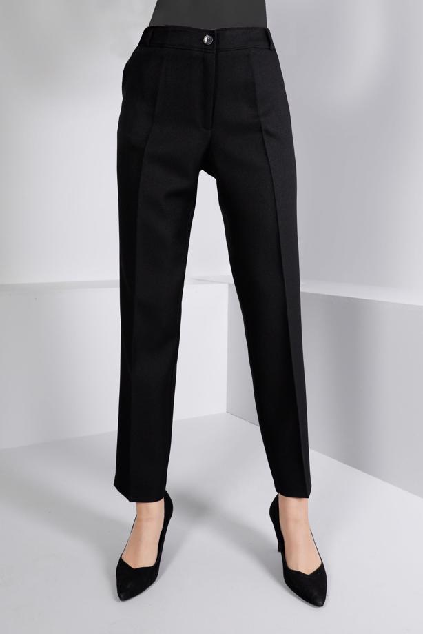 Tesettür giyim SİYAH ALVİNA KLASİK KESİM PANTOLON T 70466 - TRENDTESETTÜR