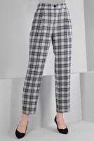 Hijab clothing BLACK ALVINA PLAID PATTERNED TROUSERS T 70476