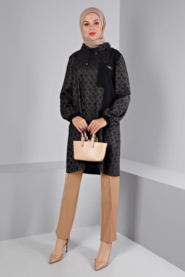 Tesettür giyim BEJ ALVİNA DAR PAÇA PANTOLON T 70477 - TRENDTESETTÜR