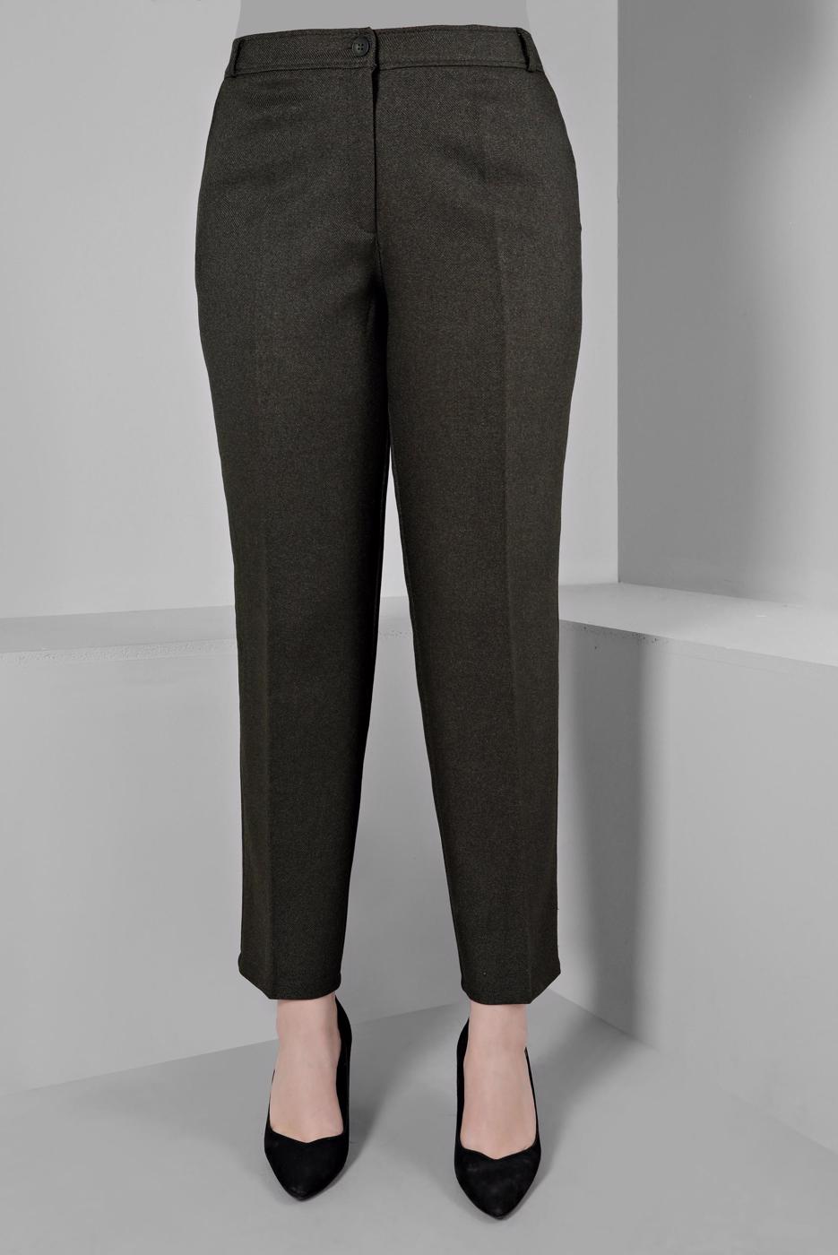 Hijab clothing KHAKI ALVINA STRAIGHT CUT TROUSERS T 70478