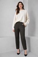 Tesettür giyim HAKİ DÜZ KESİM KLASİK PANTOLON 70478