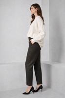 Tesettür giyim HAKİ DÜZ KESİM KLASİK PANTOLON 70478