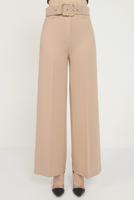 Vêtements hijab BRUN PANTALON LARGE AVEC CEINTURE 7988