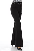 Tesettür giyim SİYAH ZİNCİRLİ İSPANYOL PAÇA PANTOLON 7998