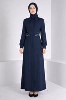 Tesettür giyim LACİVERT T 10661 ALVİNA 44102 PARDESÜ 38/46 TEK42