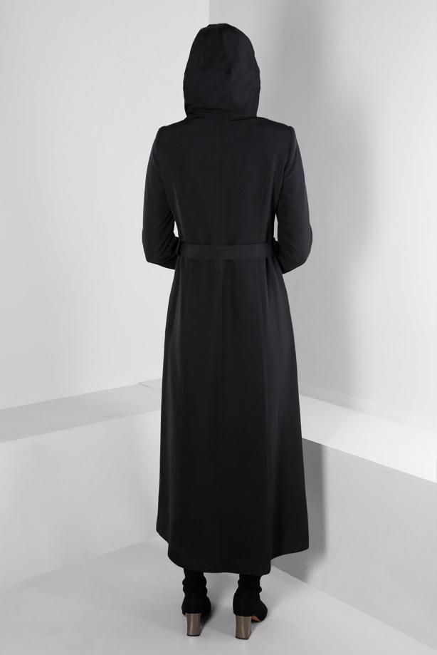 Tesettür giyim SİYAH T 10664 ALVİNA 44102 PARDESÜ 38/46 TEK42 - TRENDTESETTÜR