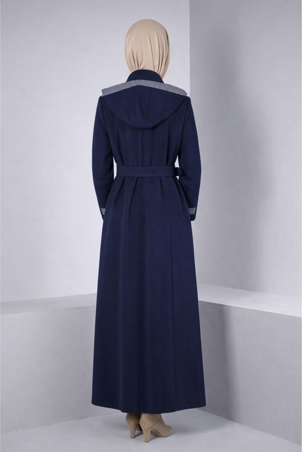 Tesettür giyim LACİVERT T 10673 ALVİNA 44102 PARDESÜ 38/46 TEK42 - TRENDTESETTÜR