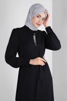 Hijab clothing GREY ALVINA CREPE SHAWL T 8221