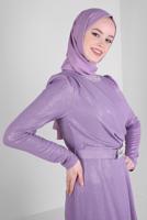 Tesettür giyim MOR ALVİNA KREP ŞAL T 8221