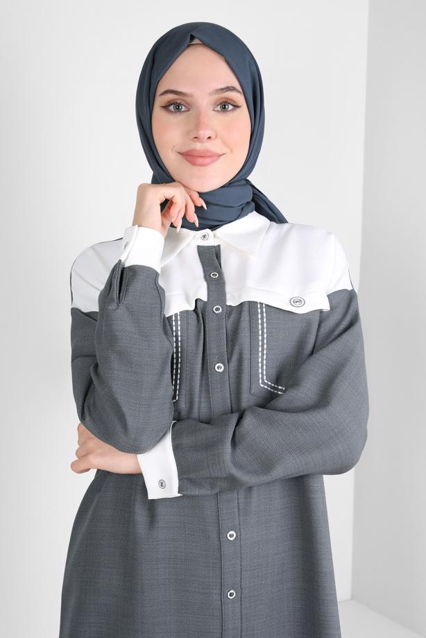 Vêtements hijab  ALVINA CREPE SHAWL T 8221 - TRENDTESETTÜR