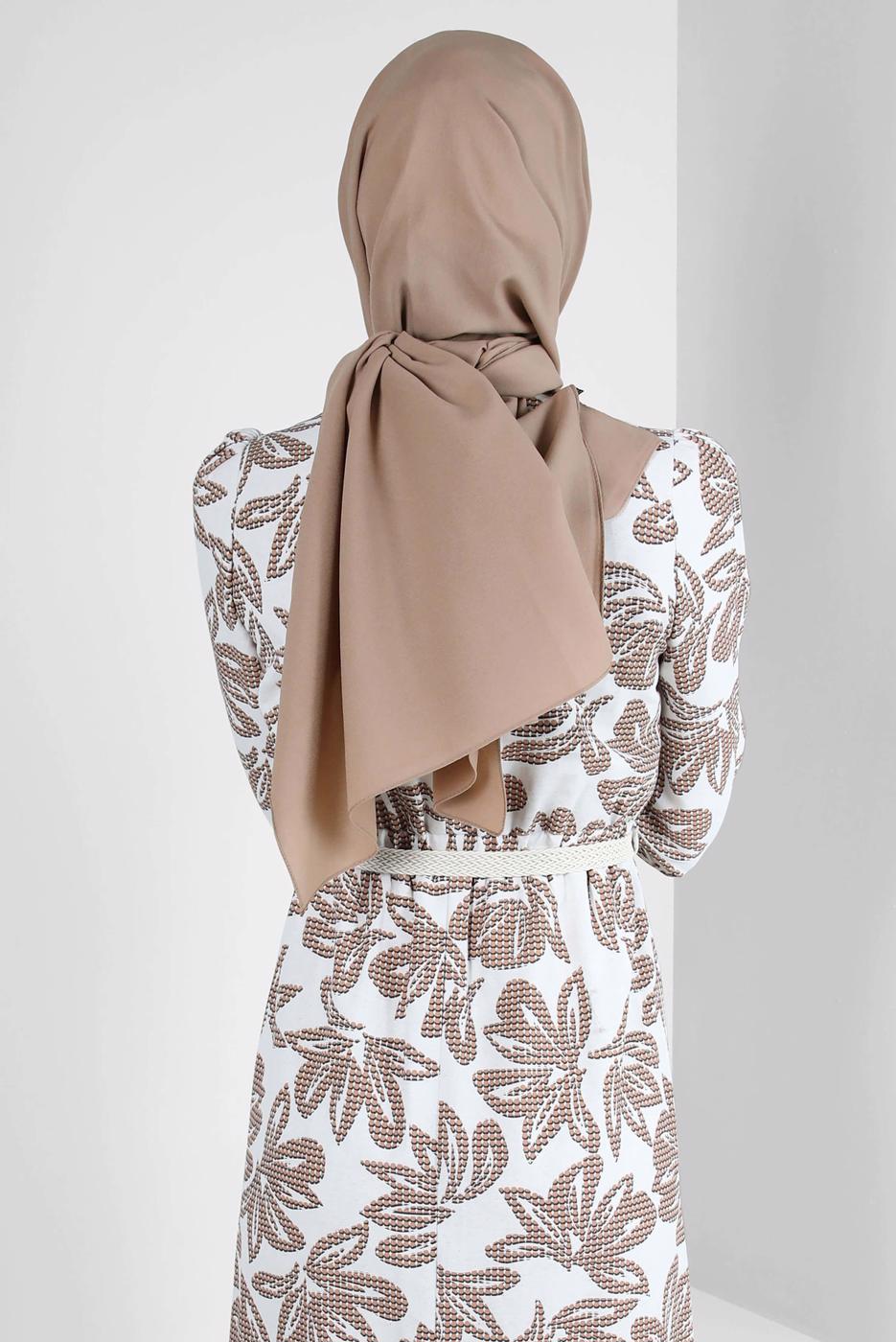 Hijab clothing MINK ALVINA CREPE SHAWL T 8221