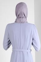 Tesettür giyim GRİ ALVİNA KREP ŞAL T 8221