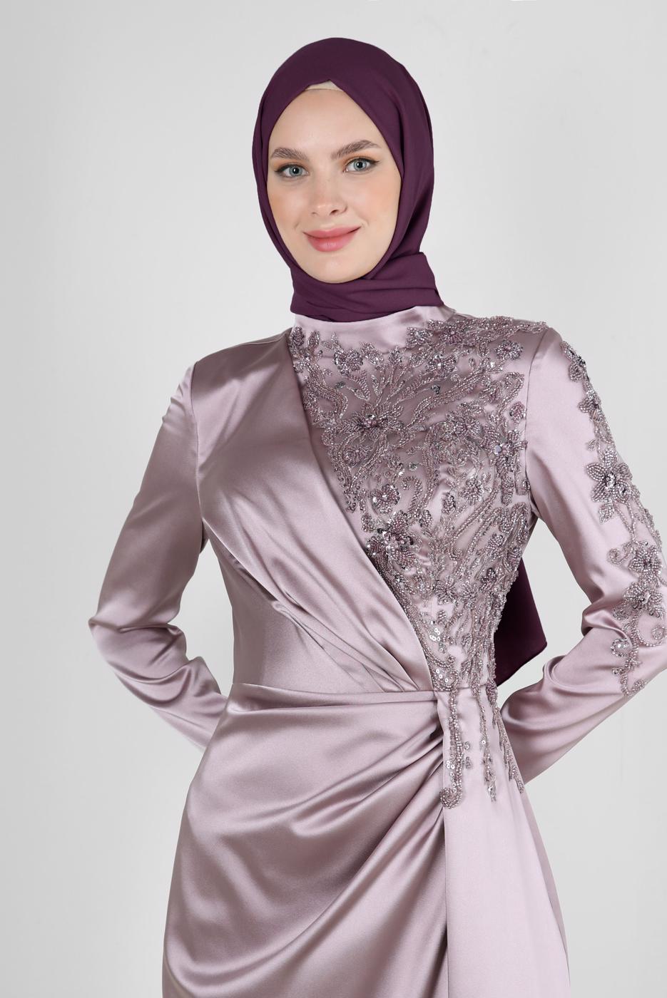 Vêtements hijab POURPRE CHÂLE CRÊPE ALVINA T 8221