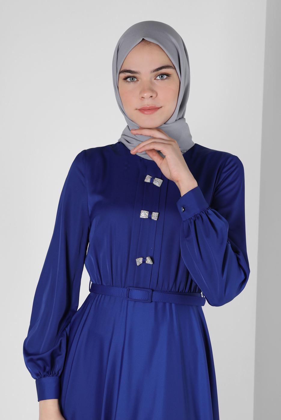 Vêtements hijab GRIS CHÂLE CRÊPE ALVINA T 8221