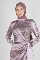 Tesettür giyim MÜRDÜM ALVİNA KREP ŞAL T 8221