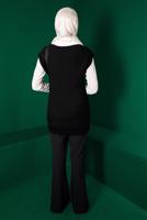 Tesettür giyim SİYAH ALVİNA TRİKO SÜVETER T 43122