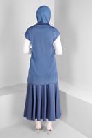 Tesettür giyim LACİVERT ALVİNA TRİKO SÜVETER T 43124