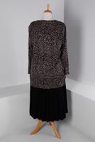 Vêtements hijab NOIR ALVİNA COSTUME JUPE À MOTIF LÉOPARD T 20318-1