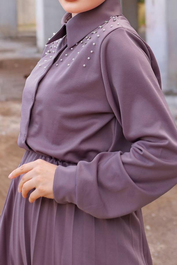 Vêtements hijab ROSE COSTUME JUPE DÉTAILS PERLES 4772 - TRENDTESETTÜR