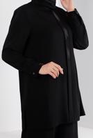 Hijab clothing BLACK ALVINA GEM DETAILED PANTSUIT T 20316